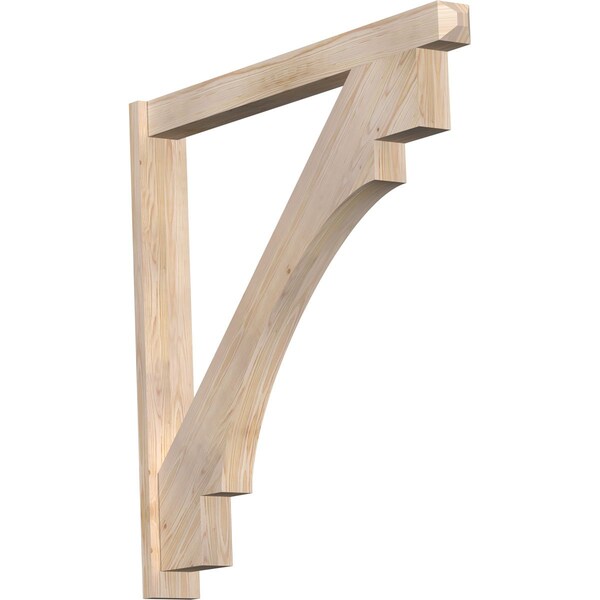 Ekena Millwork Merced Craftsman Smooth Outlooker, Douglas Fir, 5 1/2"W x 48"D x 48"H OUT06X48X48MRC04SDF - main